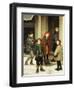 School House Door-Francis Luis Mora-Framed Giclee Print