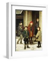 School House Door-Francis Luis Mora-Framed Giclee Print