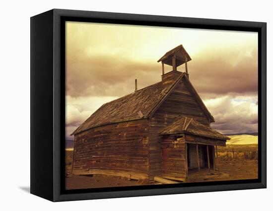 School House on the Ponderosa Ranch, Seneca, Oregon, USA-Darrell Gulin-Framed Stretched Canvas
