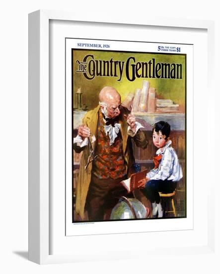 "School Master," Country Gentleman Cover, September 1, 1926-William Meade Prince-Framed Premium Giclee Print