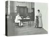 School Nurse Examining Girls Hair for Head Lice, Chaucer School, London, 1911-null-Stretched Canvas