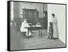 School Nurse Examining Girls Hair for Head Lice, Chaucer School, London, 1911-null-Framed Stretched Canvas