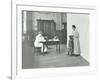 School Nurse Examining Girls Hair for Head Lice, Chaucer School, London, 1911-null-Framed Photographic Print