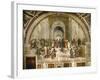 School of Athens, circa 1510-1512, One of the Murals Raphael Painted for Pope Julius II-Raphael-Framed Giclee Print