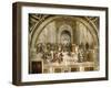 School of Athens, circa 1510-1512, One of the Murals Raphael Painted for Pope Julius II-Raphael-Framed Premium Giclee Print