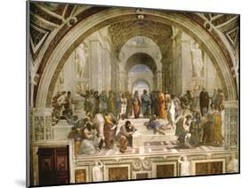 School of Athens, circa 1510-1512, One of the Murals Raphael Painted for Pope Julius II-Raphael-Mounted Premium Giclee Print