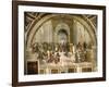 School of Athens, circa 1510-1512, One of the Murals Raphael Painted for Pope Julius II-Raphael-Framed Giclee Print