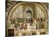 School of Athens, circa 1510-1512, One of the Murals Raphael Painted for Pope Julius II-Raphael-Stretched Canvas