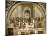 School of Athens, circa 1510-1512, One of the Murals Raphael Painted for Pope Julius II-Raphael-Mounted Premium Giclee Print