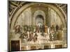 School of Athens, circa 1510-1512, One of the Murals Raphael Painted for Pope Julius II-Raphael-Mounted Giclee Print