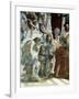 School of Athens, Detail: Euclid and Ptolemy with the Globe-Raffael-Framed Giclee Print