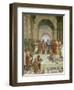 School of Athens, Detail of the Centre Showing Plato and Aristotle with Students-Raphael-Framed Giclee Print