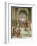 School of Athens, Detail of the Centre Showing Plato and Aristotle with Students-Raphael-Framed Giclee Print