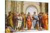 School of Athens, Detail. Plato and Aristotle. 1509 (Fresco)-Raphael (1483-1520)-Stretched Canvas