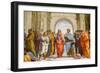 School of Athens, Detail. Plato and Aristotle. 1509 (Fresco)-Raphael (1483-1520)-Framed Giclee Print