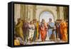 School of Athens, Detail. Plato and Aristotle. 1509 (Fresco)-Raphael (1483-1520)-Framed Stretched Canvas