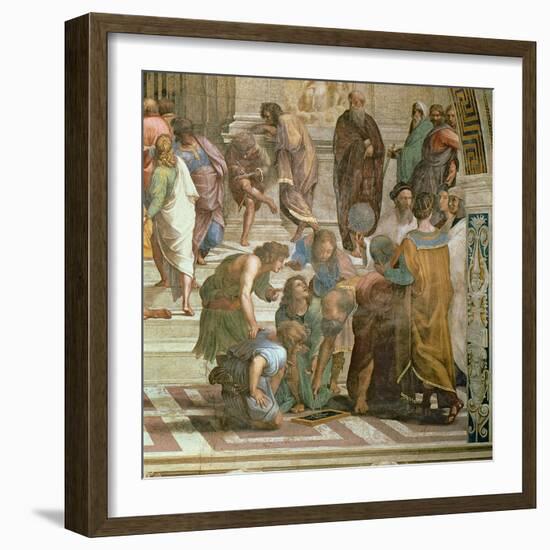 School of Athens, from the Stanza Della Segnatura, 1510-11 (Detail of 472)-Raphael-Framed Giclee Print
