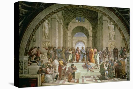 School of Athens, from the Stanza della Segnatura, 1510-11-Raphael-Stretched Canvas