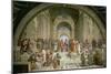 School of Athens, from the Stanza della Segnatura, 1510-11-Raphael-Mounted Giclee Print