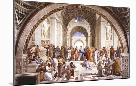 School Of Athens-null-Mounted Poster