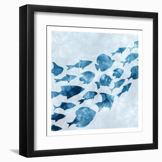 School of Fish 1-Kimberly Allen-Framed Art Print