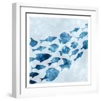 School of Fish 1-Kimberly Allen-Framed Art Print