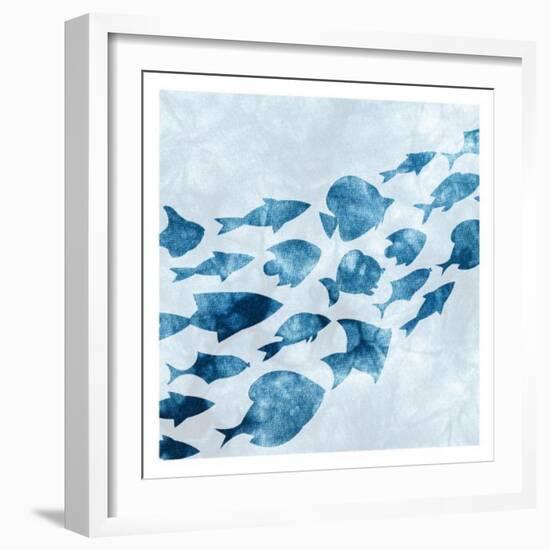 School of Fish 1-Kimberly Allen-Framed Art Print