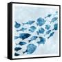 School of Fish 1-Kimberly Allen-Framed Stretched Canvas