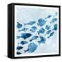 School of Fish 1-Kimberly Allen-Framed Stretched Canvas