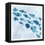 School of Fish 2-Kimberly Allen-Framed Stretched Canvas