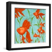 School of Fish I-Gina Ritter-Framed Art Print