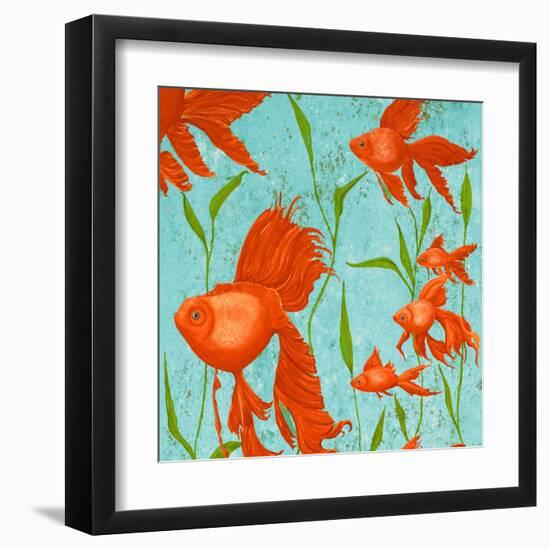 School of Fish I-Gina Ritter-Framed Art Print