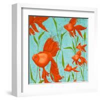 School of Fish I-Gina Ritter-Framed Art Print