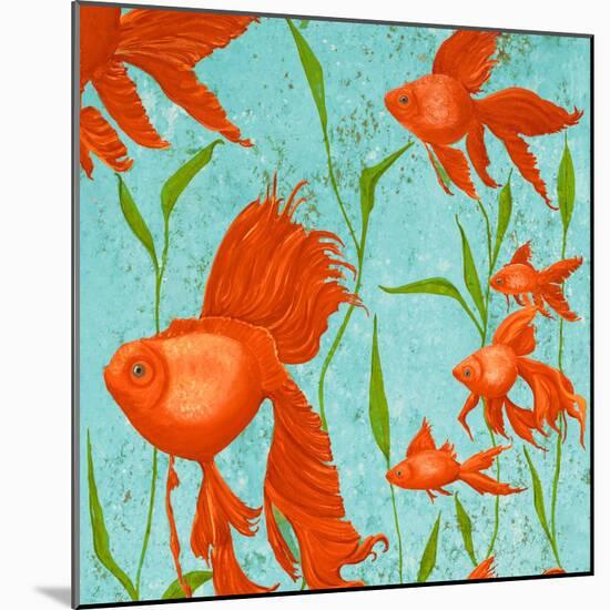 School of Fish I-Gina Ritter-Mounted Art Print