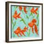 School of Fish II-Gina Ritter-Framed Art Print