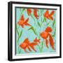 School of Fish II-Gina Ritter-Framed Art Print