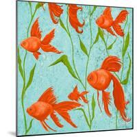 School of Fish II-Gina Ritter-Mounted Art Print