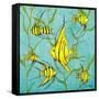 School of Fish III-Gina Ritter-Framed Stretched Canvas