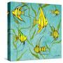 School of Fish IV-Gina Ritter-Stretched Canvas