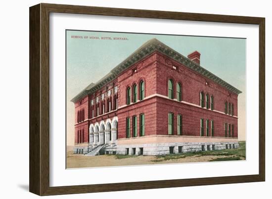 School of Mines, Butte-null-Framed Art Print