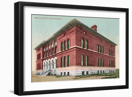School of Mines, Butte-null-Framed Art Print