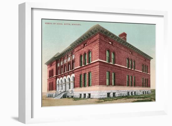 School of Mines, Butte-null-Framed Art Print