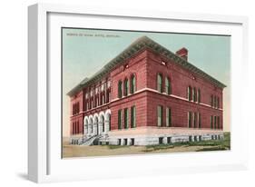 School of Mines, Butte-null-Framed Art Print