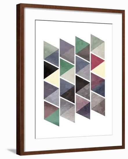 School Of Mud Triangles-OnRei-Framed Art Print