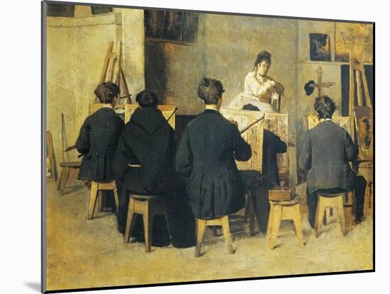 School of Painting, 1871-Giacomo Favretto-Mounted Giclee Print