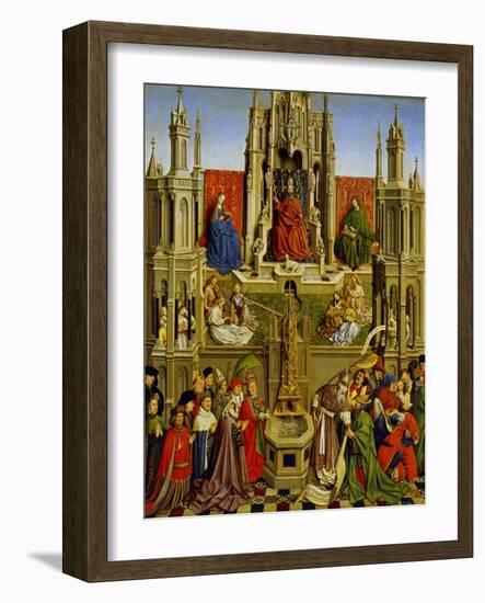 School Of: The Fountain of Grace and the Triumph of the Church Over the Synagogue-Jan van Eyck-Framed Giclee Print