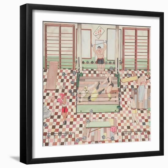 School of Wrestling and Boxing, 1979-Mary Stuart-Framed Giclee Print