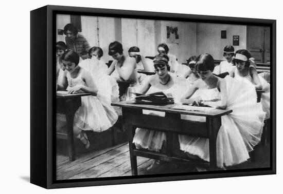 School of Young Dancing Girls at the Opera, Paris, 1931-Ernest Flammarion-Framed Stretched Canvas