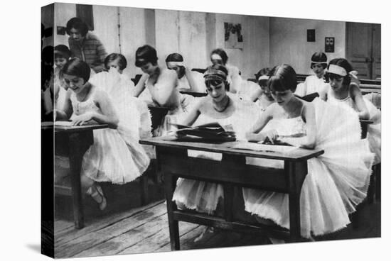 School of Young Dancing Girls at the Opera, Paris, 1931-Ernest Flammarion-Stretched Canvas