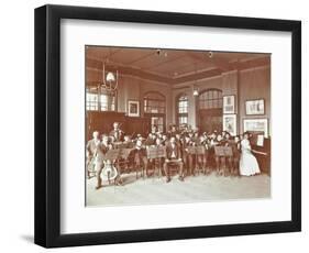 School Orchestra, Cromer Street School/ Argyle School, St Pancras, London, 1906-null-Framed Photographic Print